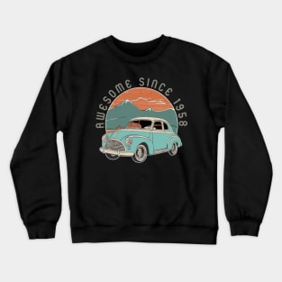 Awesome Since 1958 vintage gift Crewneck Sweatshirt